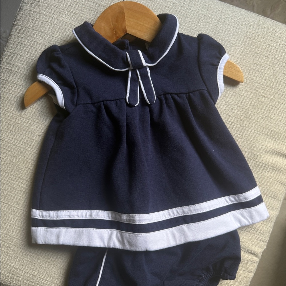 Janie and Jack Navy and White Kids Matching Set
